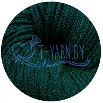 Полиэфирный шнур с сердечником, цвет Изумруд, 3мм, 200м, пасма